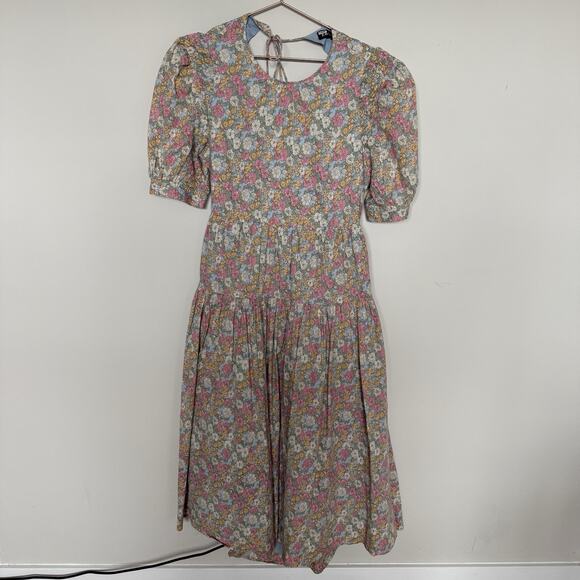 Anthropologie En Saison Women Cottagecore Dress Large Midi Peasant Boho Romantic - Picture 2 of 8